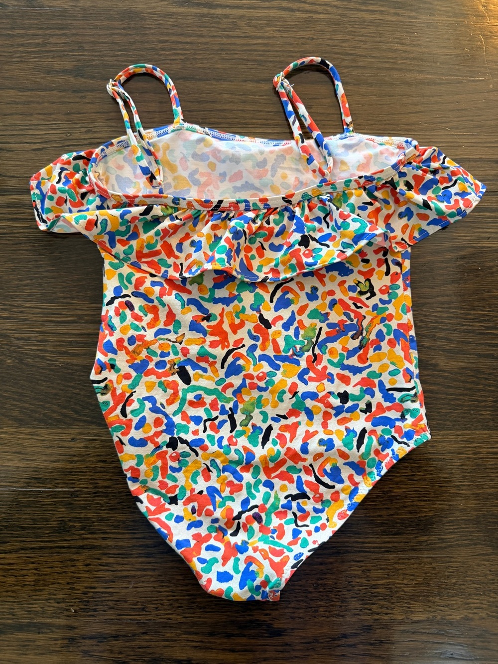 Bobo Choses Girls' Multicolor Ruffle One-Piece Swimsuit - Picture 4 of 4